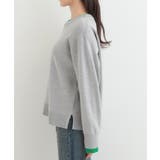 配色が上品 スウェットライクニット | SHOO・LA・RUE | 詳細画像18 