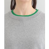 配色が上品 スウェットライクニット | SHOO・LA・RUE | 詳細画像20 