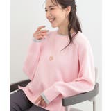 ピンク(071) | 配色が上品 スウェットライクニット | SHOO・LA・RUE
