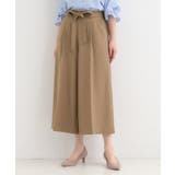 【洗濯機可/S-LL】ハイウエストで美脚見え リボンワイドパンツ | SHOO・LA・RUE | 詳細画像1 