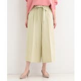 【洗濯機可/S-LL】ハイウエストで美脚見え リボンワイドパンツ | SHOO・LA・RUE | 詳細画像5 