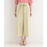 【洗濯機可/S-LL】ハイウエストで美脚見え リボンワイドパンツ | SHOO・LA・RUE | 詳細画像13 