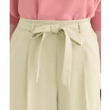 【洗濯機可/S-LL】ハイウエストで美脚見え リボンワイドパンツ | SHOO・LA・RUE | 詳細画像16 