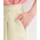 【洗濯機可/S-LL】ハイウエストで美脚見え リボンワイドパンツ | SHOO・LA・RUE | 詳細画像17 