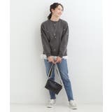 【洗濯機可】小さめ刺繍で大人見え アソート裏起毛スウェット | SHOO・LA・RUE | 詳細画像7 