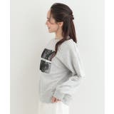 【S-LL】カジュアルすぎない大人のフォト刺繍裏毛スウェット | SHOO・LA・RUE | 詳細画像2 