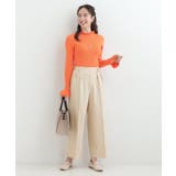 【S-LL】きれい見えも叶う フロッキードットワイドパンツ | SHOO・LA・RUE | 詳細画像3 