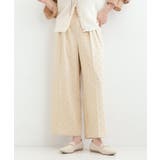 【S-LL】きれい見えも叶う フロッキードットワイドパンツ | SHOO・LA・RUE | 詳細画像5 