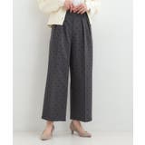 【S-LL】きれい見えも叶う フロッキードットワイドパンツ | SHOO・LA・RUE | 詳細画像9 