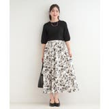 【着丈選べる】ふんわり揺れる アソート柄フレアスカート | SHOO・LA・RUE | 詳細画像42 