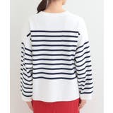 まるでTシャツ 大人カジュアルコーデに最適なボーダーニット | SHOO・LA・RUE | 詳細画像15 