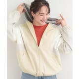 ライトベージュ(551) | 配色フードブルゾン | SHOO・LA・RUE