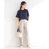 【セットアップ可／洗濯機可／S-LL】シンプルに美しく タックワイドパンツ | SHOO・LA・RUE | 詳細画像7 