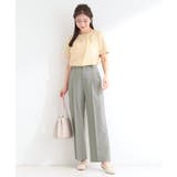 【セットアップ可／洗濯機可／S-LL】シンプルに美しく タックワイドパンツ | SHOO・LA・RUE | 詳細画像13 