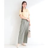 【セットアップ可／洗濯機可／S-LL】シンプルに美しく タックワイドパンツ | SHOO・LA・RUE | 詳細画像14 