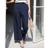 【セットアップ可／洗濯機可／S-LL】シンプルに美しく タックワイドパンツ | SHOO・LA・RUE | 詳細画像1 