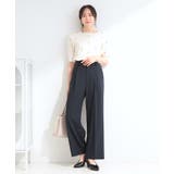 【セットアップ可／洗濯機可／S-LL】シンプルに美しく タックワイドパンツ | SHOO・LA・RUE | 詳細画像19 