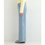 【洗濯機可/S-LL】フラワー刺繍が女性らしさをプラス バギーデニムパンツ | SHOO・LA・RUE | 詳細画像10 