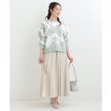 【洗濯機可/S-LL】1枚で華やかに ラメ入りニュアンス柄ニット | SHOO・LA・RUE | 詳細画像7 