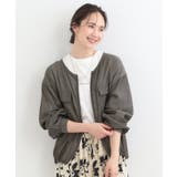 【S-LL】優しく透ける 柔らかシアーデニムブルゾン | SHOO・LA・RUE | 詳細画像2 