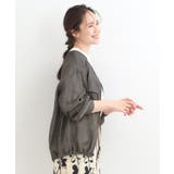 【S-LL】優しく透ける 柔らかシアーデニムブルゾン | SHOO・LA・RUE | 詳細画像3 