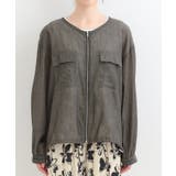 【S-LL】優しく透ける 柔らかシアーデニムブルゾン | SHOO・LA・RUE | 詳細画像23 