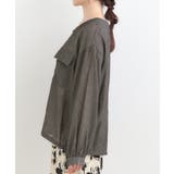 【S-LL】優しく透ける 柔らかシアーデニムブルゾン | SHOO・LA・RUE | 詳細画像24 