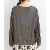 【S-LL】優しく透ける 柔らかシアーデニムブルゾン | SHOO・LA・RUE | 詳細画像25 