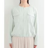 【S-LL】デイリーにも、通勤にも。フラップポケットノーカラーブルゾン | SHOO・LA・RUE | 詳細画像13