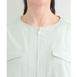 【S-LL】デイリーにも、通勤にも。フラップポケットノーカラーブルゾン | SHOO・LA・RUE | 詳細画像18