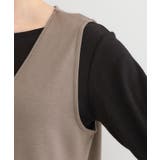 なめらかダンボールハーフジップ Vネックジャンパースカート | SHOO・LA・RUE | 詳細画像13 