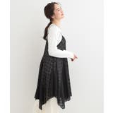 【前後2WAYネック】レイヤードスタイルにおすすめ レースキャミチュニック | SHOO・LA・RUE | 詳細画像9 