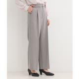 【セットアップ可/多機能】センタープレスできちんと見え ベルト付きワイドパンツ | SHOO・LA・RUE | 詳細画像2 