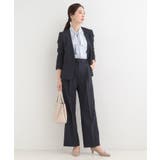 【セットアップ可/多機能】センタープレスできちんと見え ベルト付きワイドパンツ | SHOO・LA・RUE | 詳細画像11 