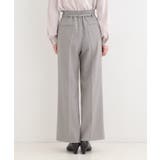 【セットアップ可/多機能】センタープレスできちんと見え ベルト付きワイドパンツ | SHOO・LA・RUE | 詳細画像15 