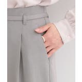 【セットアップ可/多機能】センタープレスできちんと見え ベルト付きワイドパンツ | SHOO・LA・RUE | 詳細画像19 