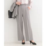 グレー(012) | 【セットアップ可/多機能】センタープレスできちんと見え ベルト付きワイドパンツ | SHOO・LA・RUE