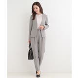 【セットアップ可/多機能/SS-3L】すっきりと好印象 カラーレスジャケット | SHOO・LA・RUE | 詳細画像3 