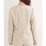 【セットアップ可/多機能/SS-3L】すっきりと好印象 カラーレスジャケット | SHOO・LA・RUE | 詳細画像15 