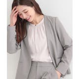 グレー(012) | 【セットアップ可/多機能/SS-3L】すっきりと好印象 カラーレスジャケット | SHOO・LA・RUE