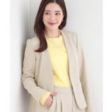 グレージュ(050) | 【セットアップ可/多機能/SS-3L】すっきりと好印象 カラーレスジャケット | SHOO・LA・RUE