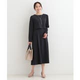 【S-LL】コーデに迷わずきちんと決まる セットアップ風ワンピース | SHOO・LA・RUE | 詳細画像7 