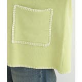 ステッチ襟付きジップニットカーディガン | SHOO・LA・RUE | 詳細画像19 