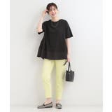 【ひんやり/UV/抗菌防臭】体型カバーも叶う 裾切り替えAライントップス | SHOO・LA・RUE | 詳細画像3