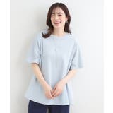 【ひんやり/UV/抗菌防臭】体型カバーも叶う 裾切り替えAライントップス | SHOO・LA・RUE | 詳細画像5