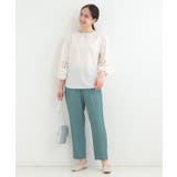 【洗濯機可/7分袖】インせず着られる 透かし編み柄が上品な レース切替シャツ | SHOO・LA・RUE | 詳細画像3 