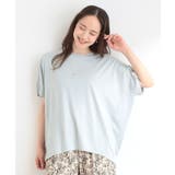【ひんやり/UV/S-LL】後ろ姿も涼しげに ひやとろドルマンTシャツ | SHOO・LA・RUE | 詳細画像9 