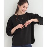 ブラック(019) | 【2点セット 7分袖】ランタンスリーブで女性らしい インせず着られる | SHOO・LA・RUE