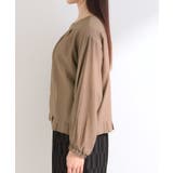 【洗濯機可/UV/S-LL】程よい透け感 襟元タック シアーブルゾン | SHOO・LA・RUE | 詳細画像18 