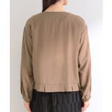 【洗濯機可/UV/S-LL】程よい透け感 襟元タック シアーブルゾン | SHOO・LA・RUE | 詳細画像19 